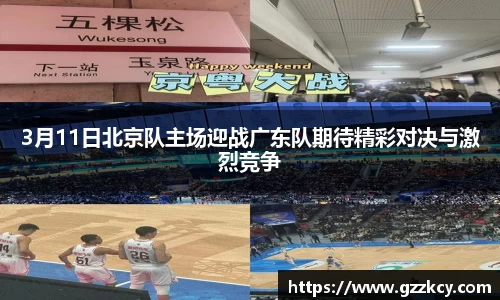 3月11日北京队主场迎战广东队期待精彩对决与激烈竞争